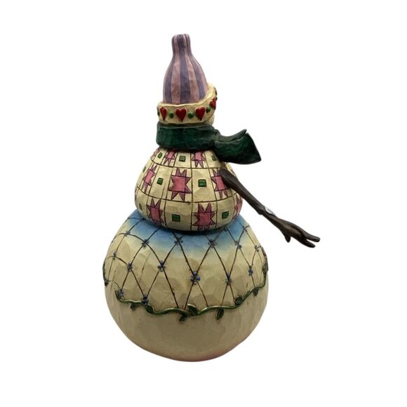 Jim Shore Winters Warmth Snowman Figurine retired collectible Holiday - Picture 2 of 6